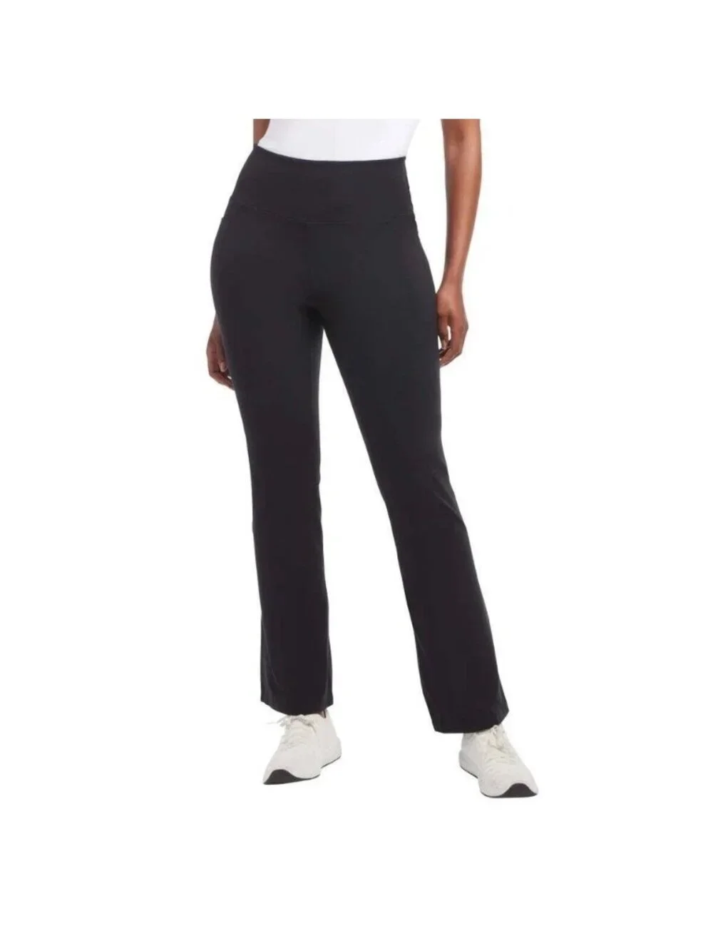 NWT Jockey Women's S Yoga Pant Black Salt High Waist Side Pockets B1486